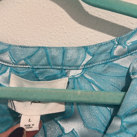 Tuckernuck Pomander Place Blue Daisy Jacquard Kenzo Dress - Picture 5 of 7